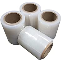 Net4Client Paquete de 4 Rollos de Envoltura Elástica Transparente por Cajas de Embalaje de Paquetes Envoltura de…